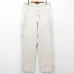 W33★古着 ラルフローレン Ralph Lauren ブランド チノ パンツ チノパン メンズ 90年代 90s コットン ベージュ カーキ 25apr03 中古 ボトムス ロング