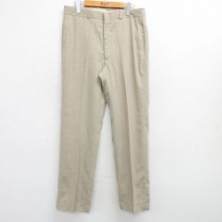 【50%OFF】W32★古着 FARAH スラックス パンツ メンズ 90年代 90s ベージュ カーキ 25apr04 中古 ボトムス ロング