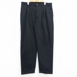 W34★古着 リー Lee チノ パンツ チノパン メンズ 紺 ネイビー 25apr04 中古 ボトムス ロング