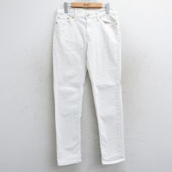 W32★古着 リーバイス Levis 511 ジーンズ メンズ 白 ホワイト デニム 25apr10 中古 ボトムス ジーパン Gパン ロング パンツ