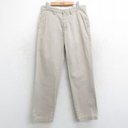 W32★古着 ラルフローレン Ralph Lauren ブランド チノ パンツ チノパン メンズ 90年代 90s コットン ベージュ カーキ 25apr10 中古 ボトムス ロング