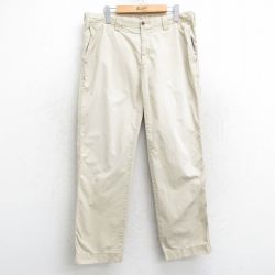 【20%OFF】W35★古着 ラルフローレン Ralph Lauren ブランド パンツ メンズ 90年代 90s コットン ベージュ カーキ 25apr10 中古 ボトムス ロング