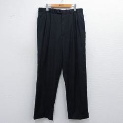 W34★古着 ラルフローレン Ralph Lauren ブランド スラックス パンツ メンズ ウール 黒 ブラック 25apr10 中古 ボトムス ロング