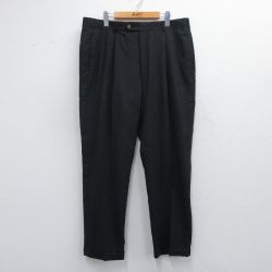 W38★古着 トミーヒルフィガー TOMMY HILFIGER ブランド スラックス パンツ メンズ 80年代 80s タロン 黒 ブラック 25apr10 中古 ボトムス ロング