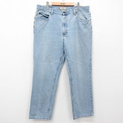 W37★古着 エルエルビーン LLBEAN ジーンズ メンズ 00年代 00s ヒゲ コットン 紺 ネイビー デニム 25apr11 中古 ボトムス ジーパン Gパン ロング パンツ