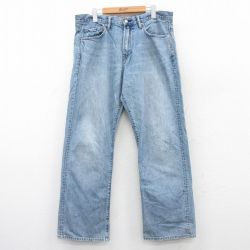 【50%OFF】W36★古着 ギャップ GAP ジーンズ メンズ ヒゲ コットン 紺 ネイビー デニム 25apr11 中古 ボトムス ジーパン Gパン ロング パンツ