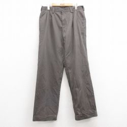 【50%OFF】W32★古着 IZOD チノ パンツ チノパン メンズ コットン グレー系 25apr11 中古 ボトムス ロング