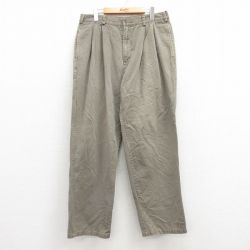W36★古着 チノ パンツ チノパン メンズ 00年代 00s コットン ベージュ系 カーキ 25apr11 中古 ボトムス ロング