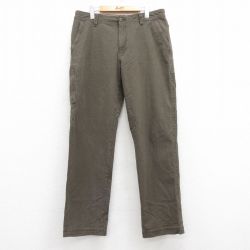 W35★古着 G.H.BASS パンツ メンズ ダック地 緑系 グリーン 25apr12 中古 ボトムス ロング