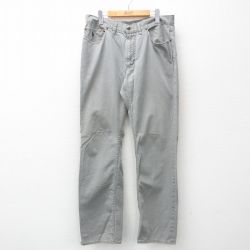 W36★古着 ラルフローレン Ralph Lauren ブランド パンツ メンズ コットン グレー 25apr12 中古 ボトムス ロング