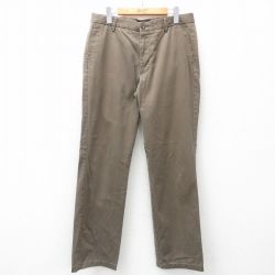 W34★古着 ドッカーズ チノ パンツ チノパン メンズ コットン 茶 ブラウン 25apr12 中古 ボトムス ロング