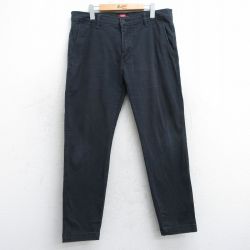 W35★古着 リーバイス Levis チノ パンツ チノパン メンズ 黒 ブラック 25apr12 中古 ボトムス ロング