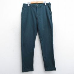 W34★古着 ジェイクルー J.CREW チノ パンツ チノパン メンズ コットン 緑 グリーン 25apr12 中古 ボトムス ロング