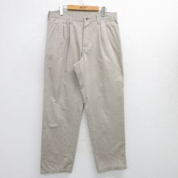 【50%OFF】W34★古着 ラングラー Wrangler チノ パンツ チノパン メンズ コットン ベージュ カーキ 25apr12 中古 ボトムス ロング