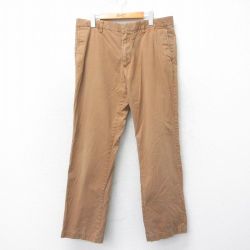 W37★古着 バナナリパブリック BANANA REPUBLIC チノ パンツ チノパン メンズ コットン 茶 ブラウン 25apr12 中古 ボトムス ロング