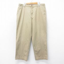 W39★古着 エルエルビーン LLBEAN チノ パンツ チノパン メンズ 00年代 00s コットン ベージュ カーキ 25apr12 中古 ボトムス ロング