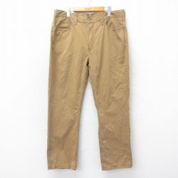 W40★古着 リーバイス Levis 514 パンツ メンズ 大きいサイズ コットン 茶系 ブラウン 25apr12 中古 ボトムス ロング