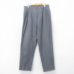 【50%OFF】W34★古着 ジェイクルー J.CREW パンツ メンズ コットン 薄紺 ネイビー 25apr12 中古 ボトムス ロング
