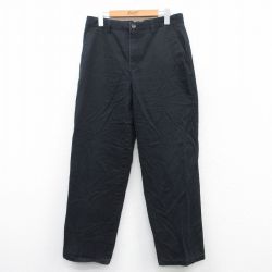 W32★古着 セントジョンズベイ パンツ メンズ コットン 紺 ネイビー 25apr12 中古 ボトムス ロング