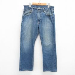 W35★古着 ラルフローレン Ralph Lauren ブランド ジーンズ メンズ 紺 ネイビー デニム 25apr14 中古 ボトムス ジーパン Gパン ロング パンツ