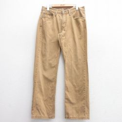 W32★古着 リーバイス Levis 514 パンツ メンズ コットン 茶系 ブラウン 25apr14 中古 ボトムス ロング