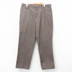 【50%OFF】W36★古着 ドッカーズ パンツ メンズ コットン 茶 ブラウン 25apr14 中古 ボトムス ロング