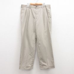 W39★古着 ブルックスブラザーズ BROOKS BROTHERS ブランド チノ パンツ チノパン メンズ 00年代 00s 大きいサイズ コットン ベージュ カーキ 25apr15 中古 ボトムス ロング
