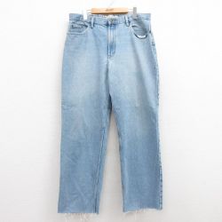 W36★古着 STEVE&BARRYS ジーンズ メンズ コットン 紺 ネイビー デニム 25apr15 中古 ボトムス ジーパン Gパン ロング パンツ