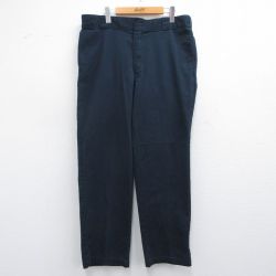 W36★古着 ディッキーズ Dickies ワーク パンツ メンズ 874 紺 ネイビー 25apr15 中古 ボトムス ロング