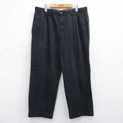 【50%OFF】W37★古着 ドッカーズ パンツ メンズ 00年代 00s コットン 黒 ブラック 25apr15 中古 ボトムス ロング
