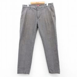 W34★古着 リーバイス Levis パンツ メンズ グレー他 チェック 25apr15 中古 ボトムス ロング