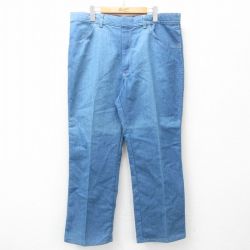【50%OFF】W38★古着 ラングラー Wrangler ジーンズ メンズ 紺 ネイビー デニム 25apr16 中古 ボトムス ジーパン Gパン ロング パンツ