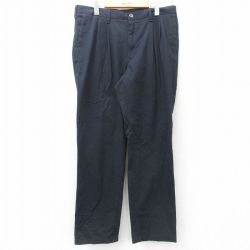 W35★古着 リー Lee パンツ メンズ コットン 黒 ブラック 25apr16 中古 ボトムス ロング