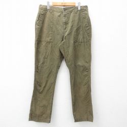 W33★古着 オールドネイビー ベイカー パンツ メンズ 緑 グリーン 25apr16 中古 ボトムス ロング