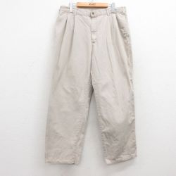 W34★古着 ドッカーズ チノ パンツ チノパン メンズ 90年代 90s コットン USA製 ベージュ カーキ 【spe】 25apr16 中古 ボトムス ロング