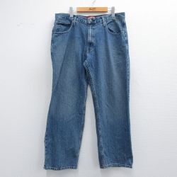 W35★古着 アリゾナジーンズ ジーンズ メンズ コットン 紺 ネイビー デニム 25apr17 中古 ボトムス ジーパン Gパン ロング パンツ