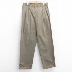 W34★古着 チノ パンツ チノパン メンズ 00年代 00s コットン 茶 ブラウン 25apr17 中古 ボトムス ロング