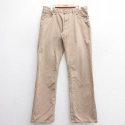 W34★古着 ラルフローレン Ralph Lauren ブランド パンツ メンズ コットン ベージュ カーキ 25apr18 中古 ボトムス ロング