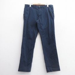 W36★古着 ラルフローレン Ralph Lauren ブランド パンツ メンズ ワンポイントロゴ 紺 ネイビー 25apr18 中古 ボトムス ロング