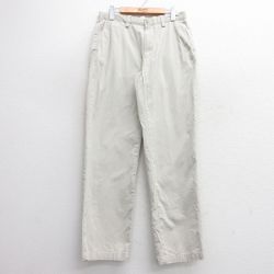 W32★古着 ラルフローレン Ralph Lauren ブランド チノ パンツ チノパン メンズ コットン 薄ベージュ カーキ 25apr18 中古 ボトムス ロング