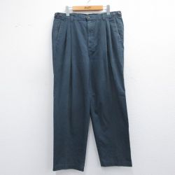 【50%OFF】W37★古着 ドッカーズ パンツ メンズ コットン 紺 ネイビー 25apr18 中古 ボトムス ロング