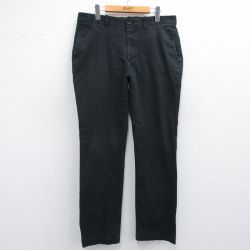 W36★古着 バナナリパブリック BANANA REPUBLIC パンツ メンズ 黒 ブラック 25apr18 中古 ボトムス ロング