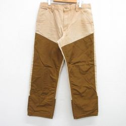 W36★古着 ハンティング パンツ メンズ 90年代 90s ダック地 コットン USA製 ベージュ他 カーキ 25apr18 中古 ボトムス ロング