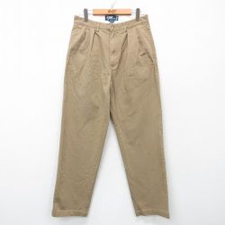 W31★古着 ラルフローレン Ralph Lauren ブランド チノ パンツ チノパン メンズ 90年代 90s ANDREW コットン ベージュ カーキ 【spe】 25apr21 中古 ボトムス ロング