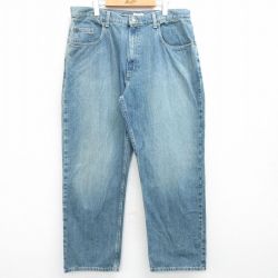 W39★古着 セントジョンズベイ ジーンズ メンズ ブーツカット コットン 紺 ネイビー デニム 25apr19 中古 ボトムス ジーパン Gパン ロング パンツ