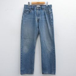 W35★古着 リーバイス Levis パンツ メンズ 薄紺 ネイビー デニム 25apr19 中古 ボトムス ロング