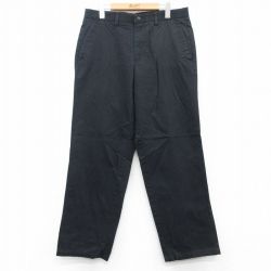 W33★古着 ドッカーズ パンツ メンズ 00年代 00s コットン 黒 ブラック 25apr19 中古 ボトムス ロング