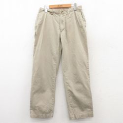 W32★古着 ラルフローレン Ralph Lauren ブランド チノ パンツ チノパン メンズ コットン ベージュ カーキ 25apr19 中古 ボトムス ロング