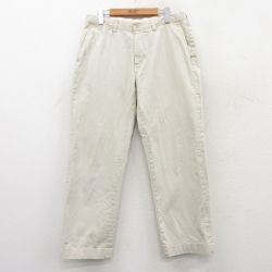 W34★古着 ラルフローレン Ralph Lauren ブランド チノ パンツ チノパン メンズ コットン 薄ベージュ カーキ 25apr19 中古 ボトムス ロング