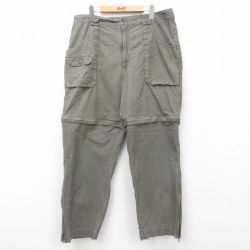 【50%OFF】W39★古着 カベラス パンツ メンズ コットン 濃緑 グリーン 25apr21 中古 ボトムス ロング